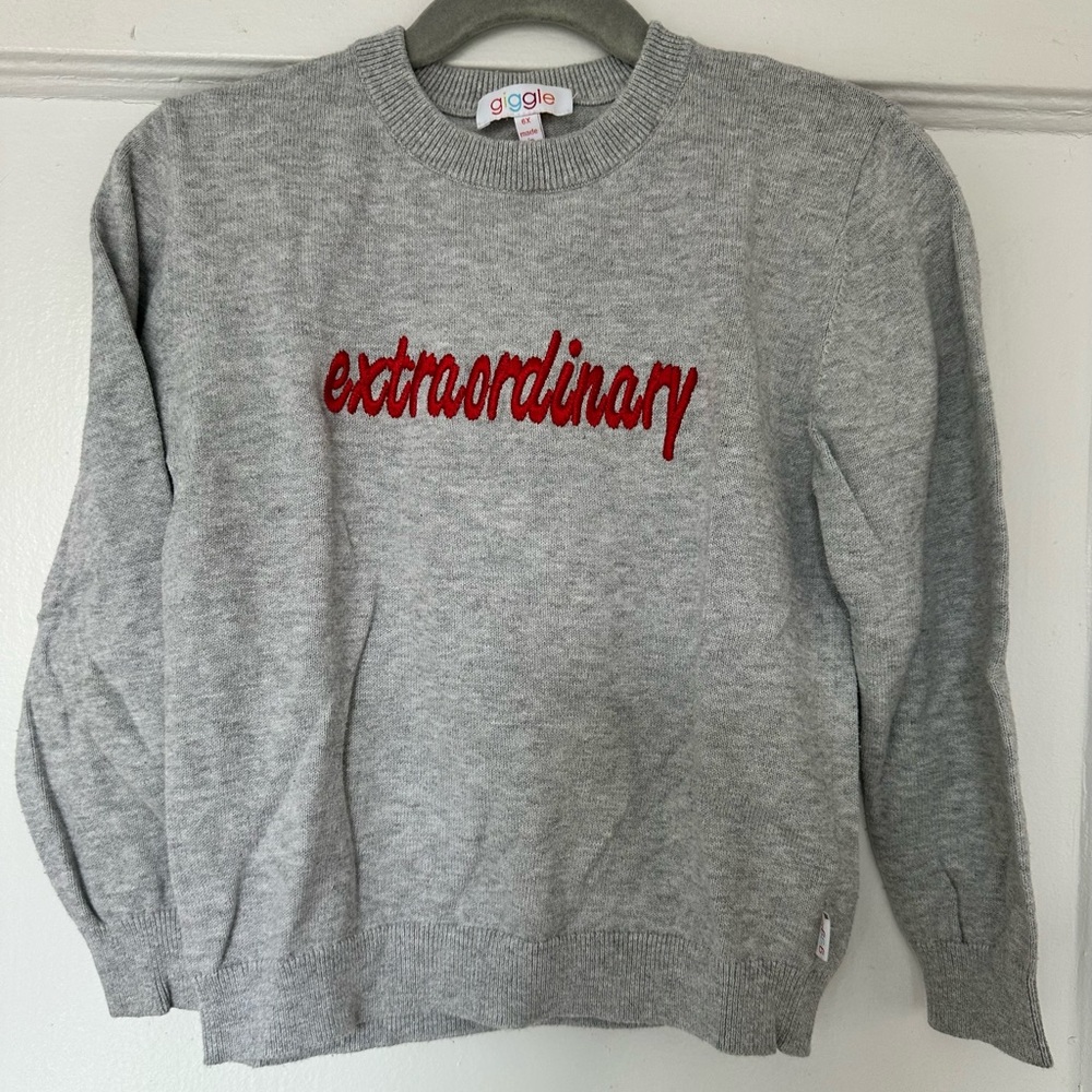 Giggle grey sweater 6x